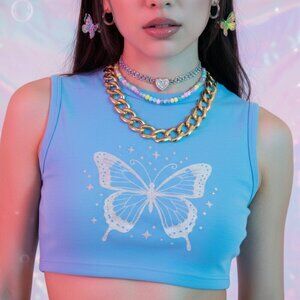 Boutique Goldtone Chain Link Necklace In Excellent Condition